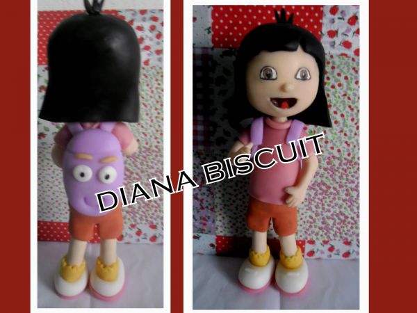 Dora Aventureira em biscuit